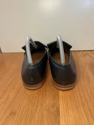 & Other Stories Shoes Womens Size 38 Black Leather Tassel Loafers Made in Italy thumbnail 6