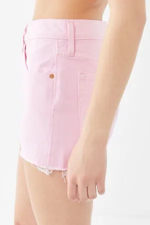Levi’s bubble gum Pink 501 Denim High-Rise Shorts button fly thumbnail 3