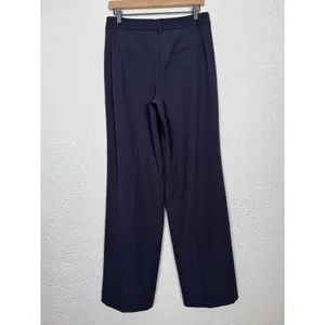 Summersalt The Classic Pleat Straight Leg Trouser Pant Navy Blue Size 8 thumbnail 3