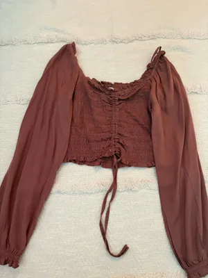 Japna Smocked Crop Top thumbnail 2