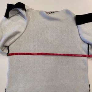 Badgley Mischka Double‎ Faced Sweater Knit Top Size Large thumbnail 8