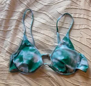 Shein Bikini Top Blue Tie-Dye thumbnail 1
