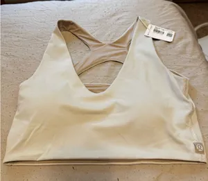 Lululemon Bend This Scoop & Bra Cross Light Support White S/M thumbnail 1