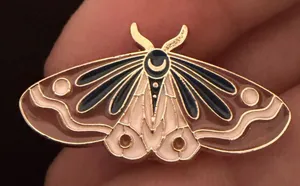 Moth Enamel Pin thumbnail 1