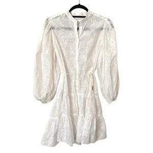 SIGNIFICANT OTHER Pia Patterned Buttoned Front Mini Dress White‎ Sz 4 thumbnail 2