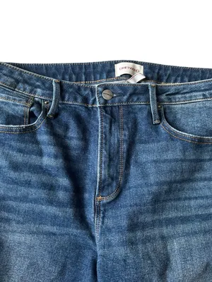 Driftwood Jackie High Rise Jean Sz 14X28 Floral Embroidered Denim High Waisted thumbnail 3