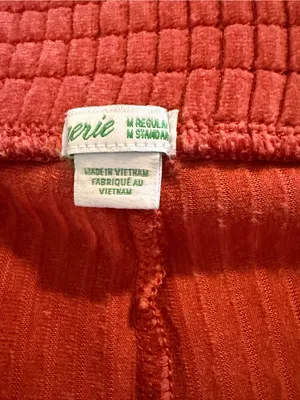 Aerie Ribbed Flare Pants Women’s M Burnt Orange Pull On Stretch thumbnail 7