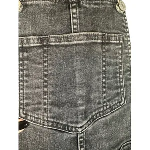 Levi's Black One Piece Carpenter BIB Tapered Leg Denim Jean Overall Women Sz 26 thumbnail 6