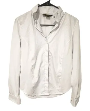 Ariat Size 34 Light Blue Snap Button Front‎ Wrinkle Resistant Cinched Waist Top thumbnail 1