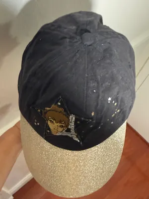 Disneyland Paris Black and Gold Glitter Cap with Star Embroidery Adult OS thumbnail 4