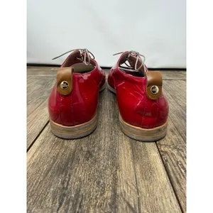 AGL Attilio Giusti Leombruni Red Patent Leather Oxfords Flats N713001 Size 11 thumbnail 4