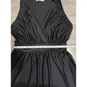 KOH KOH Black Maxi Dress 2X Sleeveless Wrap V-Neck Plus Formal Gown Wedding‎ thumbnail 7