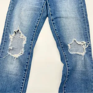 Levi's Women's High Rise Skinny Leg w/Cuffs Medium Wash Blue Jeans-Size 25 thumbnail 8