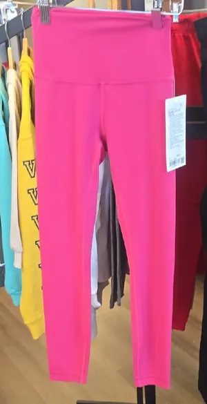 Lululemon Athletica Pink Wunder Train HR Tight 25" thumbnail 1