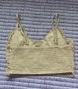Detailed Beach Top Tan thumbnail 2
