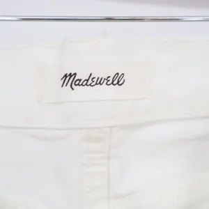 Madewell Jean Womens 28 The Cleo Straight White High Rise NW256 New thumbnail 2