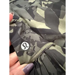 Lululemon City Sky Run By Pop Cut Fatigue Green Black Camo Ruffle Tennis Skirt thumbnail 4