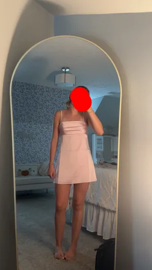 Made For Moments Satin Mini Dress Pink thumbnail 2