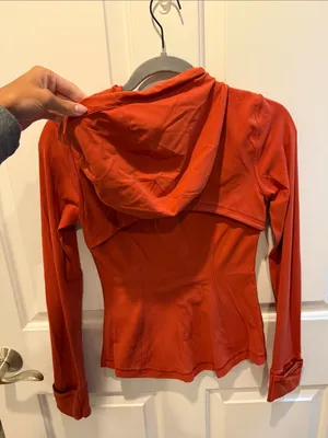 lululemon athletica Women's Red Zip Hoodie Jacket thumbnail 5