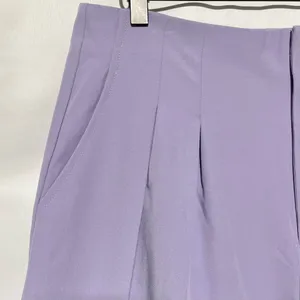 New Kathy Ireland Pleated Wide Leg Trousers Pants Wisteria Purple Size 12 thumbnail 10