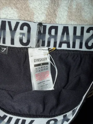 Gymshark Black Shorts with White Logo Waistband thumbnail 2