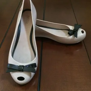 Melissa Space Love ballet flats black bow size 6 thumbnail 2