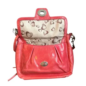 Pink Coach Poppy Leather Crossbody Mini Bag thumbnail 5