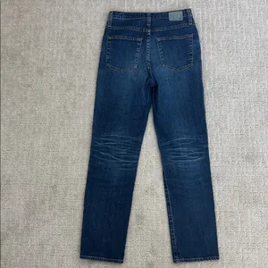 AG Phoebe Vintage High Rise straight leg dark wash ankle crop denim jeans Jean thumbnail 8
