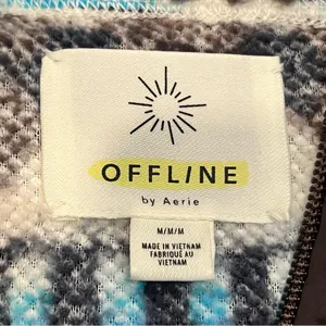 Aerie Offline Oversized Aztec Fleece Sherpa Quarter Zip Pullover size Medium thumbnail 7