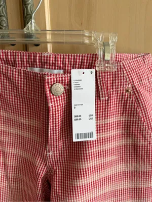 New urban outfitters Red Gingham Pants thumbnail 4