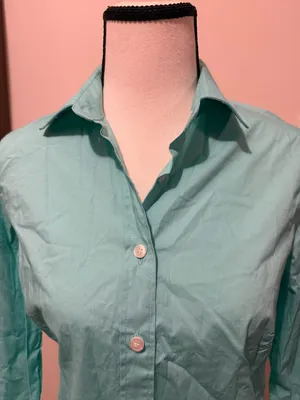 J. Crew Mint Green Button-Down Shirt thumbnail 5