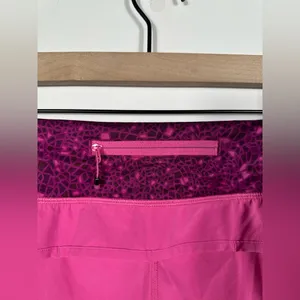 Lululemon Speed Short Pink Paradise‎ Paradise Geo Regal Plum Multi Size 8 thumbnail 7
