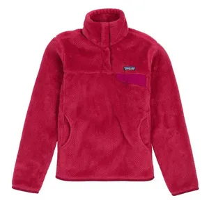 Patagonia Re-Tool Snap Fleece Bougainvillea Magenta VNeck Sherpa Fuzzy Shearling thumbnail 1