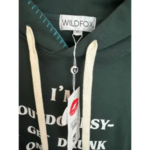 NWT Wildfox Outdoorsy Hoodie Women's Green Size X-Large XL thumbnail 4