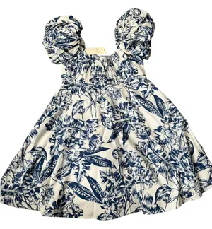 Abercrombie Ruched Puff Sleeve Mini Dress thumbnail 1