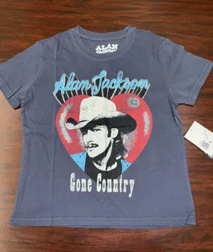 NWT Forever 21 Alan Jackson Gone Country Graphic Baby Tee Size Small thumbnail 1