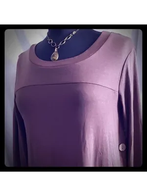 Asymmetrical Tunic Sweater Dress Size 4 Brown thumbnail 3