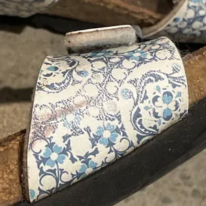 Papillio Birkenstock Sydney Blue Floral Sandals Womens EU 38 US 7 Germany thumbnail 11