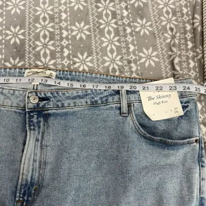 Abercrombie & Fitch Curve Love The Skinny High Rise Blue Wash‎ Size 37/24 Short thumbnail 8
