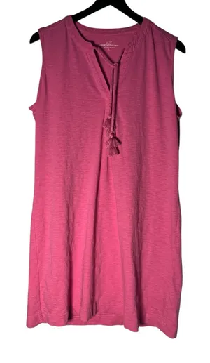 Vineyard Vines Sleeveless Surfside Pink Dress Cover-Up Large thumbnail 1