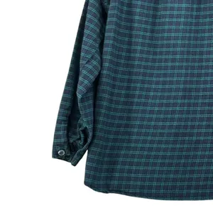 Duluth Trading Co Seawool‎ Plaid Henley Top Green Blue Long Sleeve 3237-97 thumbnail 6