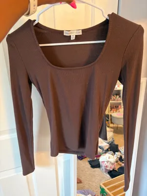 Sincerely Jules Brown Top thumbnail 1
