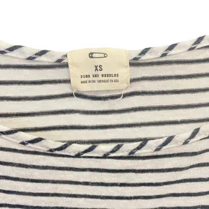 Urban Outfitters Pins and Needles Stripe XS Women's Raw Hem Swing Top Blouse‎ Oversized thumbnail 4