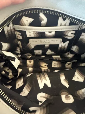 Marc Jacobs Light Grey Camera Bag with Camouflage Strap thumbnail 5