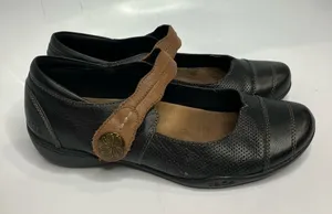 Taos Bravo Mary Jane Shoes black leather‎ size 8 thumbnail 1