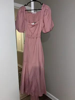 ASTR Angeles Puff Sleeve Cutout Dress thumbnail 3