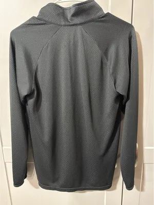 Nike Black Quarter-Zip Pullover - Size Small, Made in USA! thumbnail 3