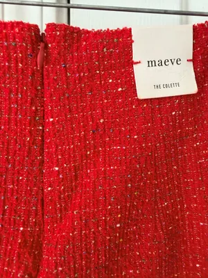 Anthropologie Maeve The Colette Crop Wide-Leg Pants: Tweed Edition, Size 27 thumbnail 11