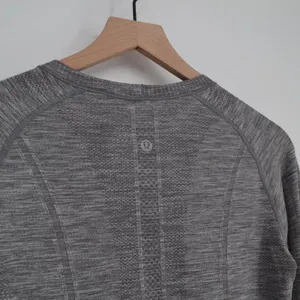 Lululemon Swiftly Tech Long Sleeve Crew Top Slate Grey White Running Women's 6 thumbnail 5