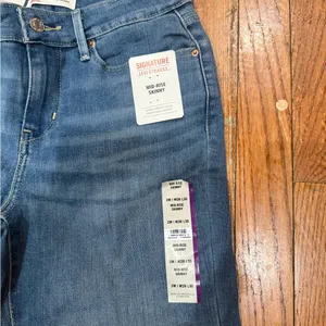 Levi's Signature by Levi Strauss Blue Skinny Jeans thumbnail 5